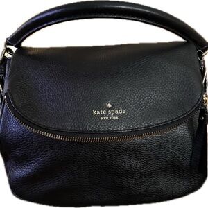 Kate Spade ♠️ Black Leather Hand/Shoulder Bag